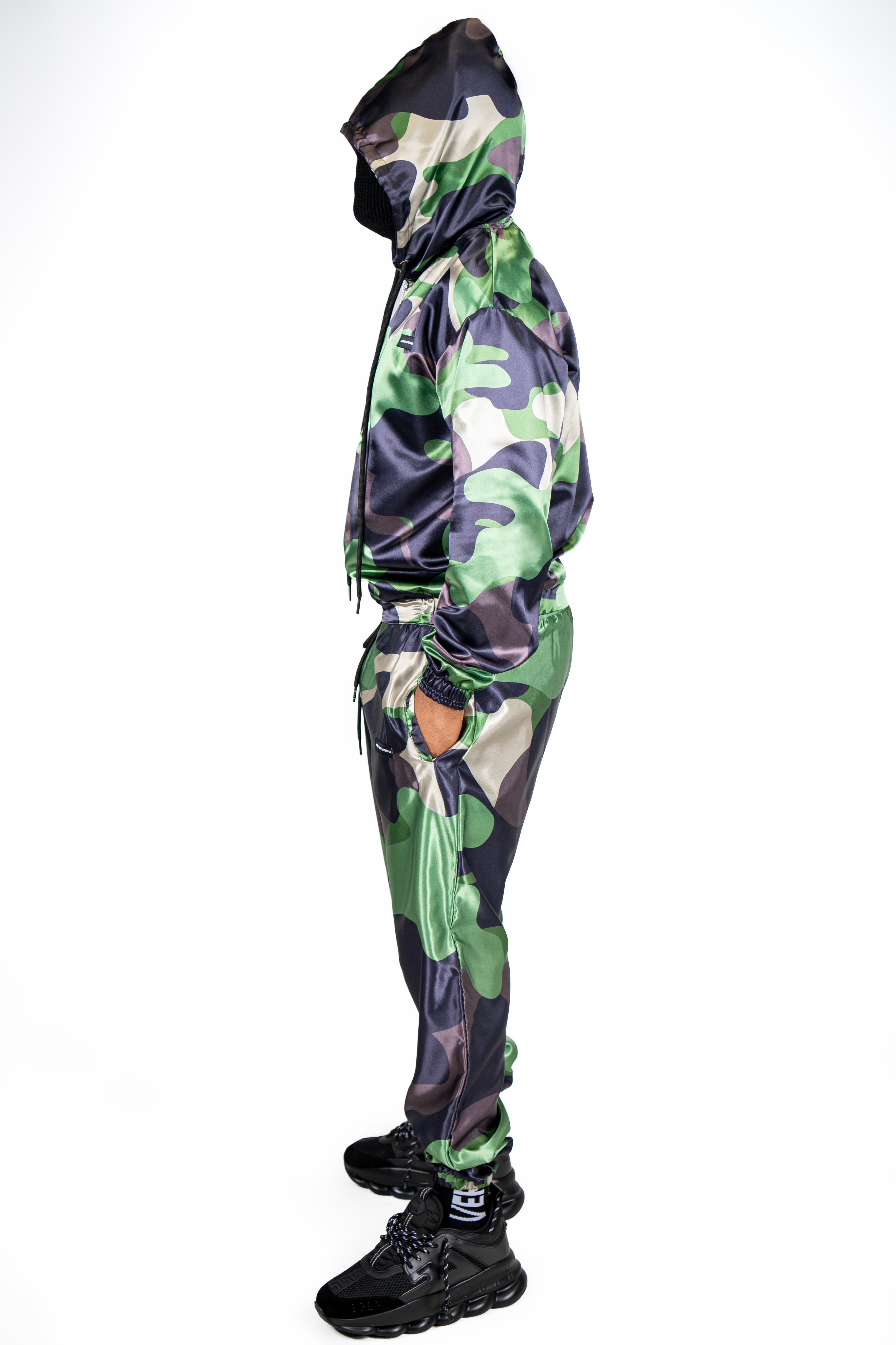 Swerve Crew Luxury Co. Silk Camo Hoodie Set
